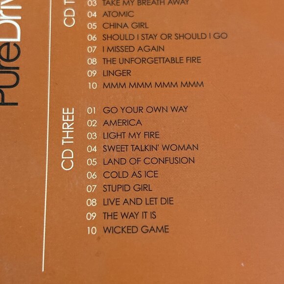 Pure Driving Moods 3 CDs Boxset W/ Great Songs White Wedding Atomic Light My Fir - Picture 10 of 12